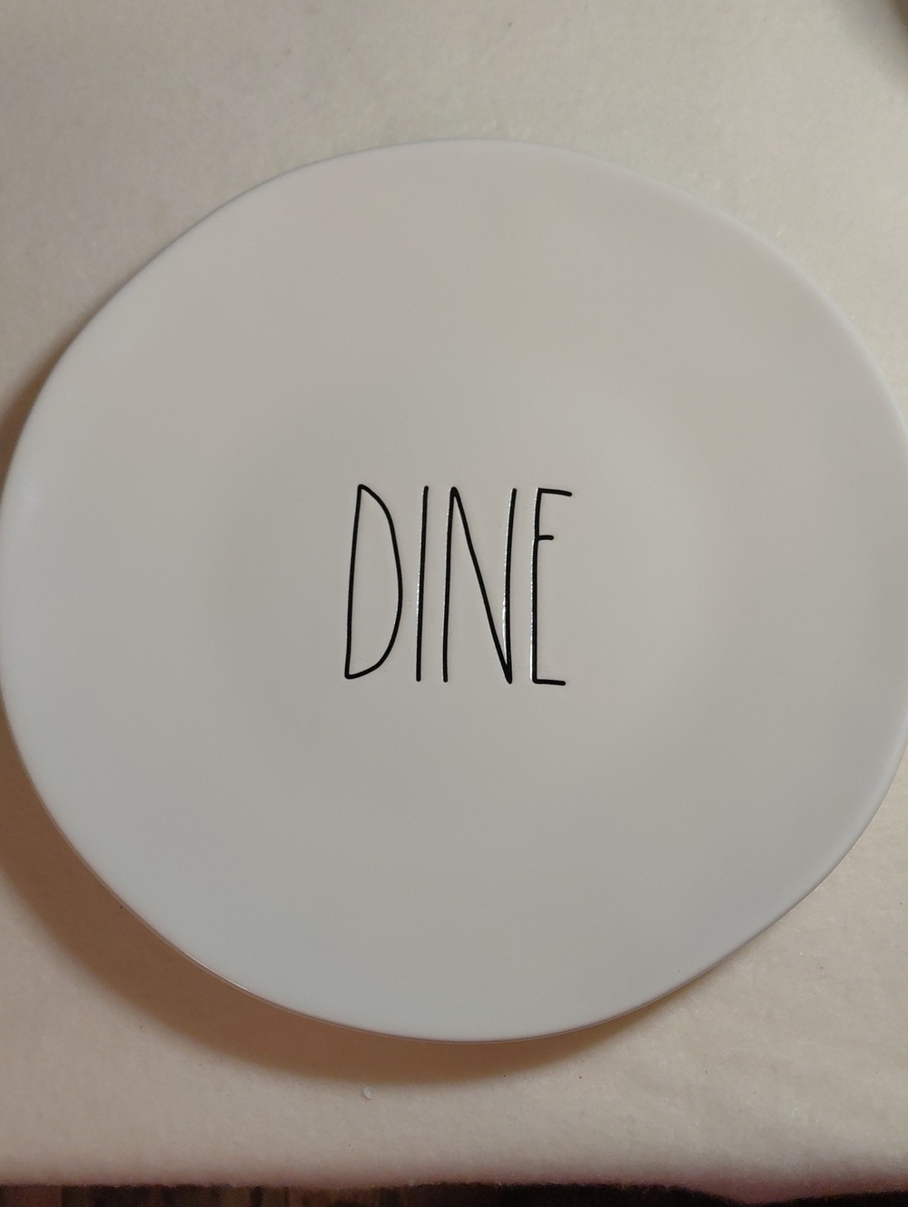 RAE DUNN ARTISON COLLECTION BY MAGENTA "DINE" 11 Inch Plate